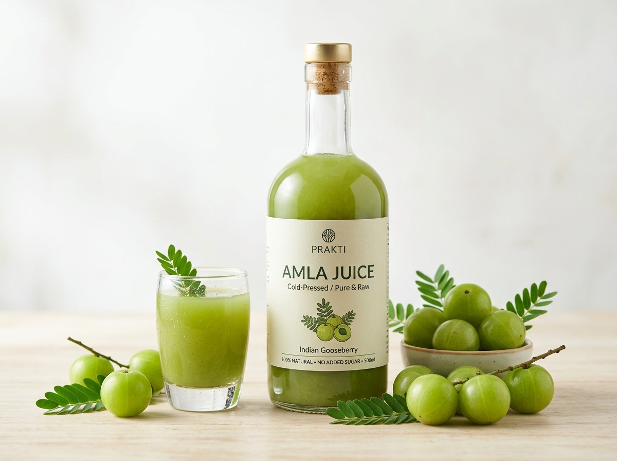 100% Pure Cold-Pressed Amla Juice